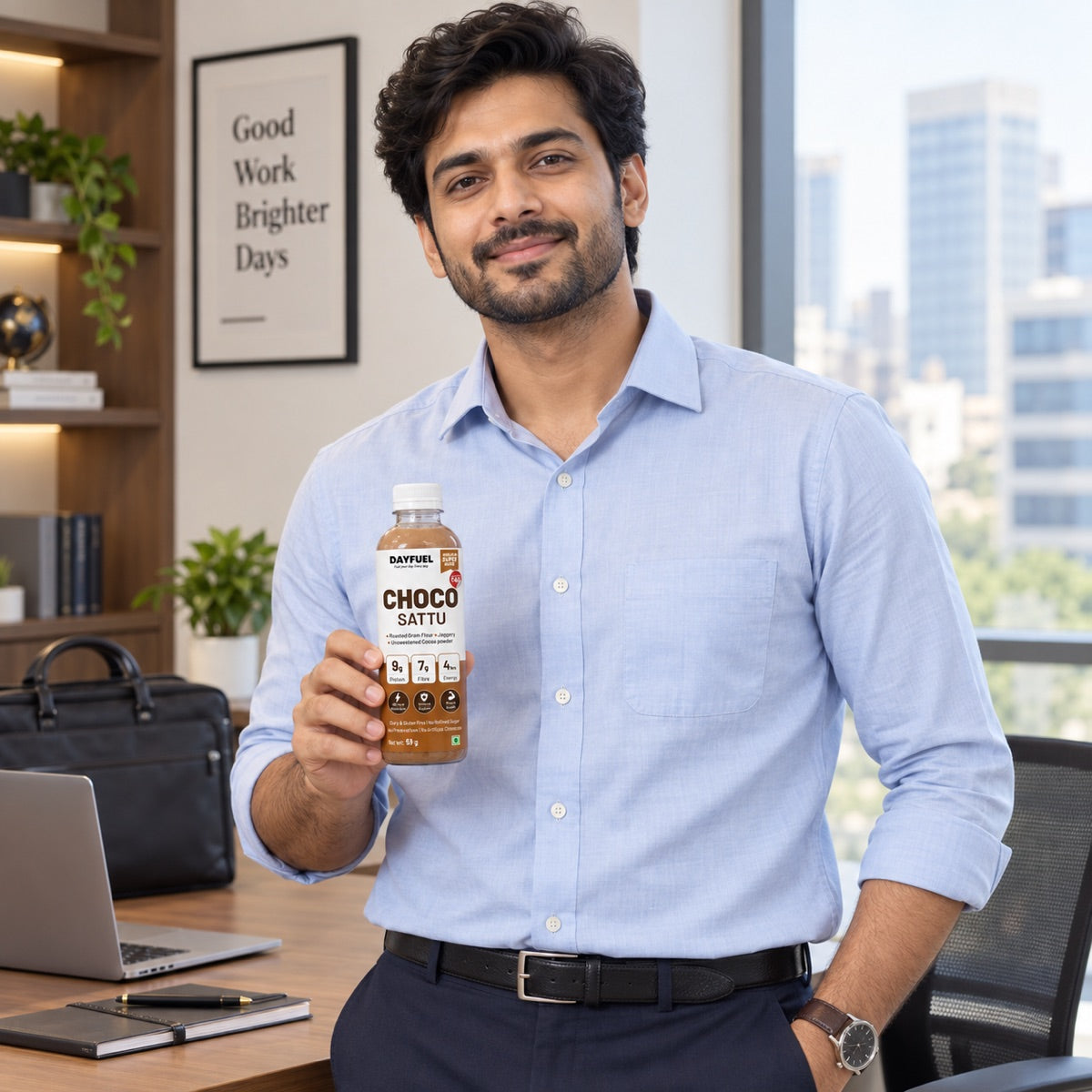 Dayfuel Choco Sattu at the office