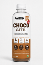 Dayfuel Choco Sattu bottle with roasted gram sattu premix inside