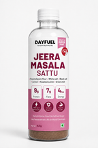 Dayfuel Jeera Masala Sattu bottle with roasted gram sattu premix inside