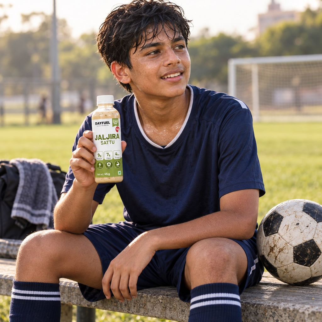 Dayfuel Jaljira Sattu after a game of football
