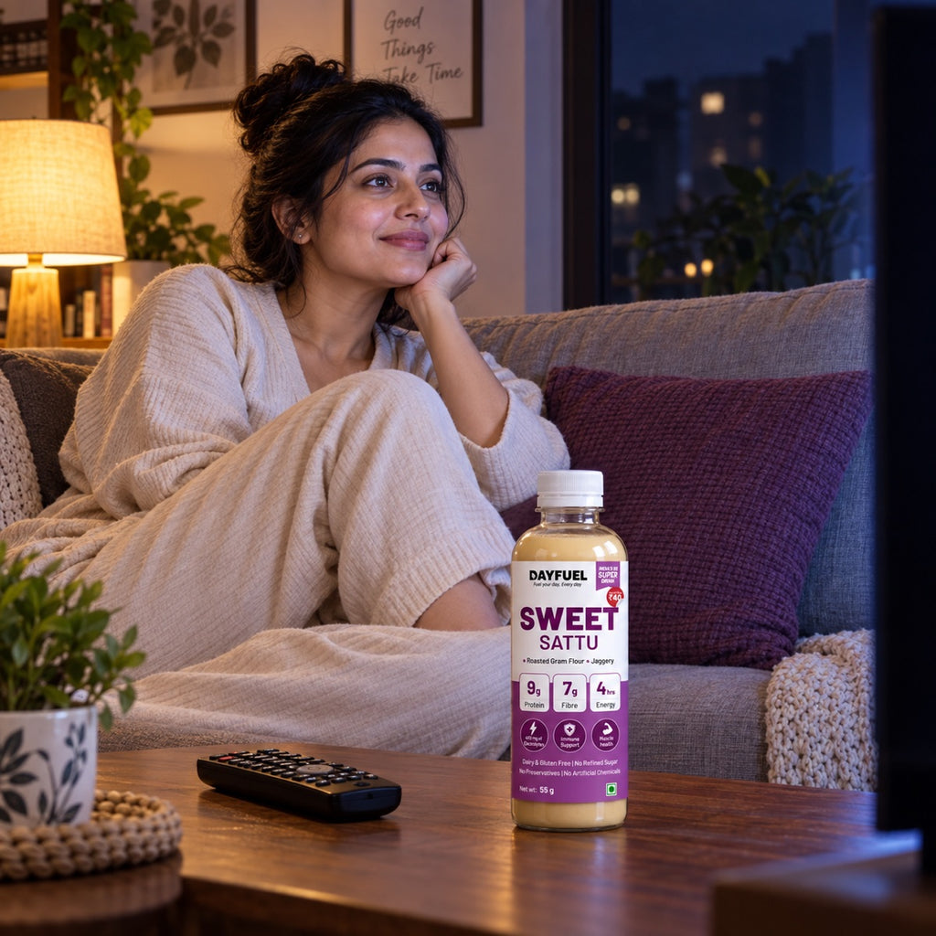 Dayfuel Sweet Sattu on a movie night
